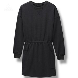 NWT prAna Cozy Up Pocket Dress Womens Size‎ Small S in Charcoal